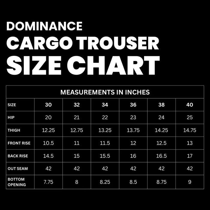 6 Pocket Cargo Pant 28 - 30 DOMINANCE