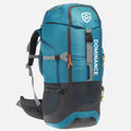 60 L Blue colored, top quality, comfortable backpack. Spacious and stylish. High quality zips and buckles.