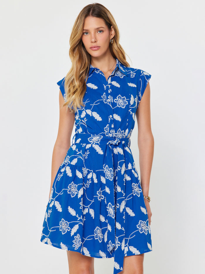 Alexa Sleeveless Button Down Short Current Air Mini Dress