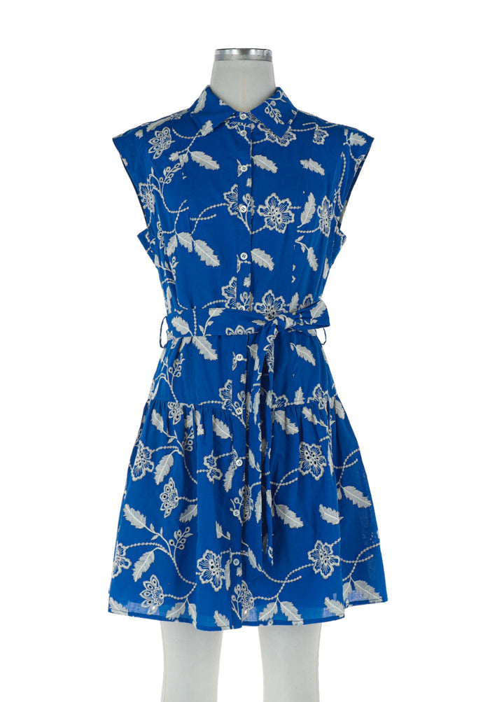 Alexa Sleeveless Button Down Short Current Air Mini Dress