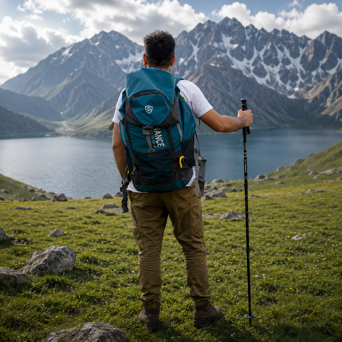 Anti-Shock Trekking Pole Stick (Single)