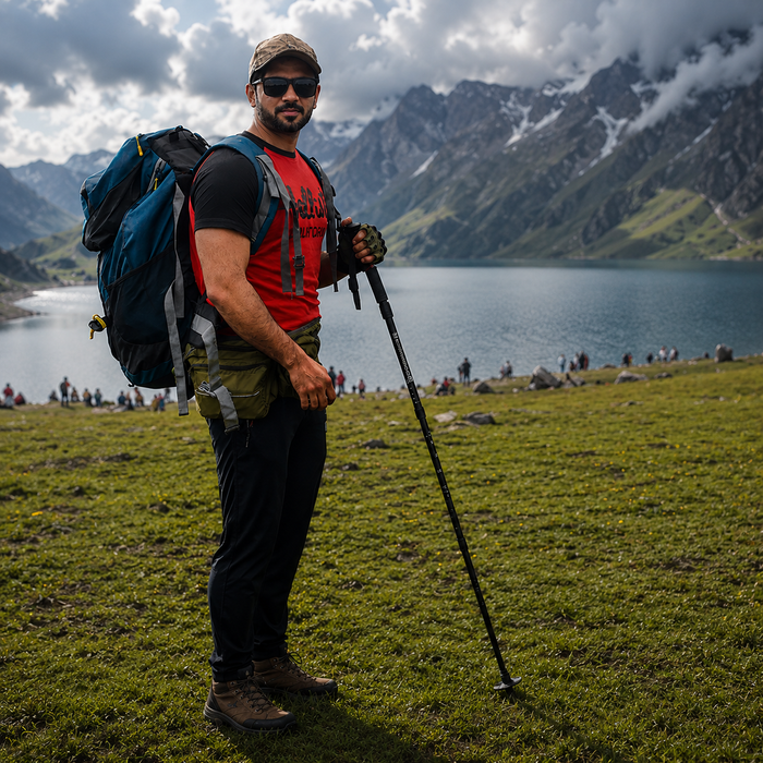 Anti-Shock Trekking Pole Stick (Single)