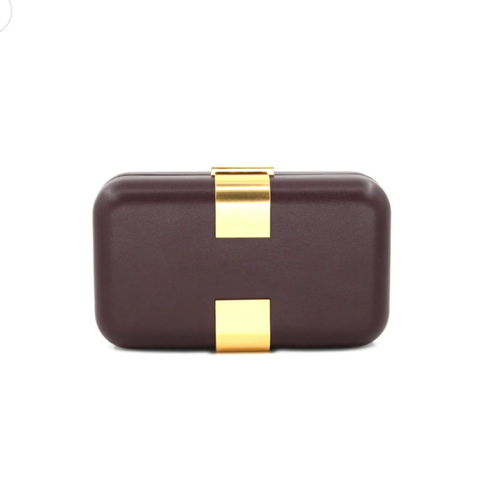 Atenas Burgundy Small Evening BC Bag with Strap