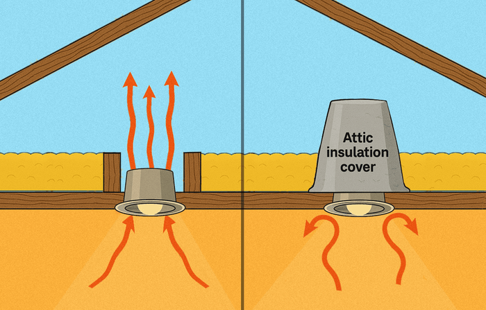 Attic Insulation Covers for Recessed Lights