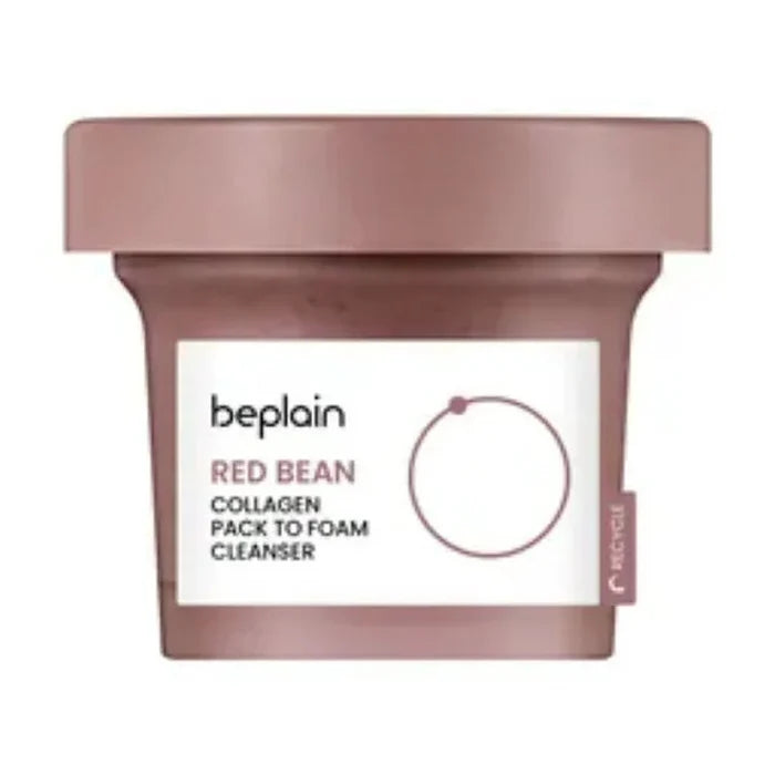 Be Plain. Red Bean Collagen Pack To Foam Cleanser 100ml | Lady Bonita | Korean beauty NZ