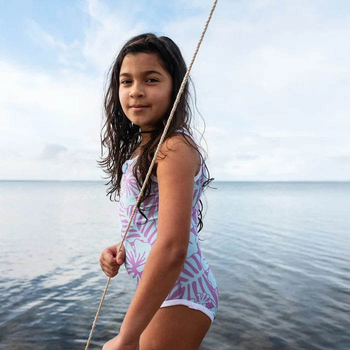 Beach & Bandits | Hibiscus violet bathingsuit