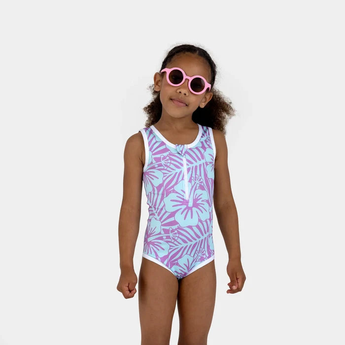 Beach & Bandits | Hibiscus violet bathingsuit