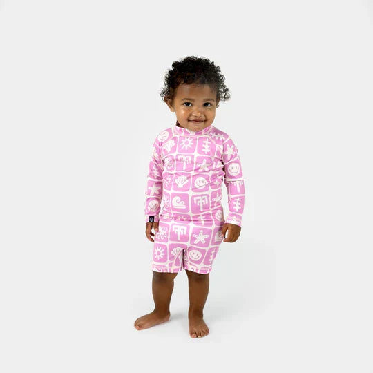 Beach & Bandits Sea smiley pink baby