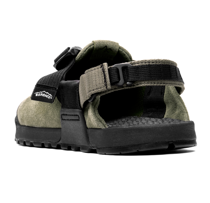 The back of the bedrock sandals mountain clogs in sagebrush