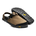 The Pinecone syntehtic bedrock mountain clogs with vibram sole and black and brown straps