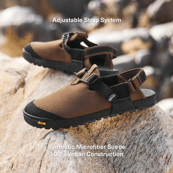 Bedrock sandals synthetic suede mountain clogs facts