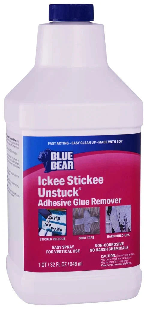 Blue Bear® Ickee Stickee Unstuck® Adhesive Remover