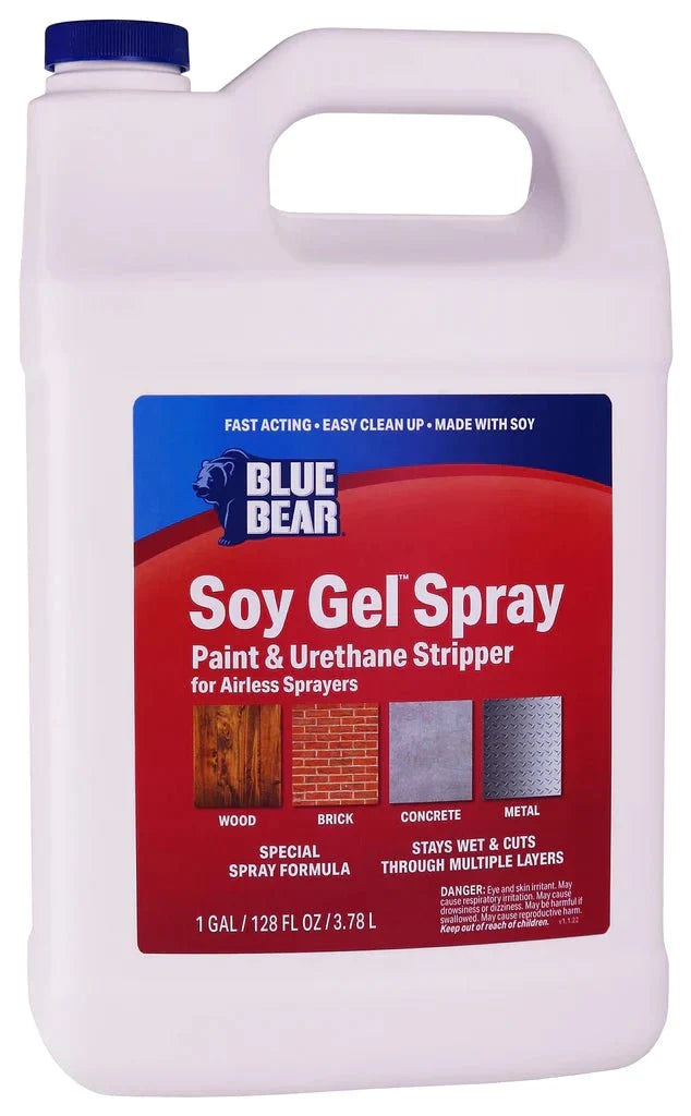 Blue Bear® Soy Gel™ Spray (Paint Stripper For Airless Sprayers)