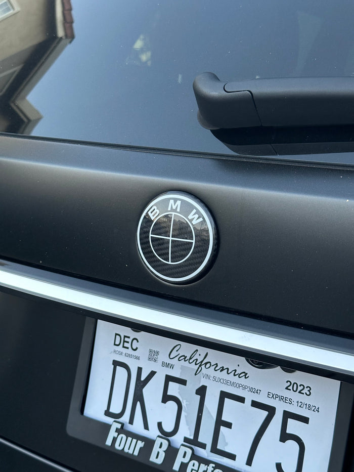BMW Carbon Fiber roundel Emblem Cover - BMW