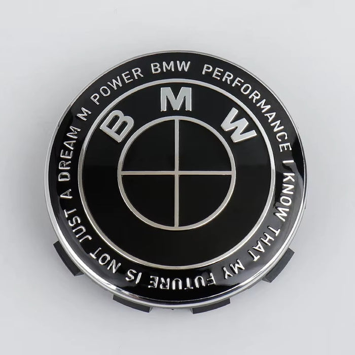 Pure Black / Silver w/ Letters / 68mm