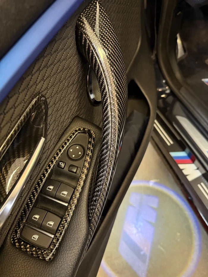 BMW F80 F30 /F82 F83 interior outerside Door handle Dry Carbon Fiber cover