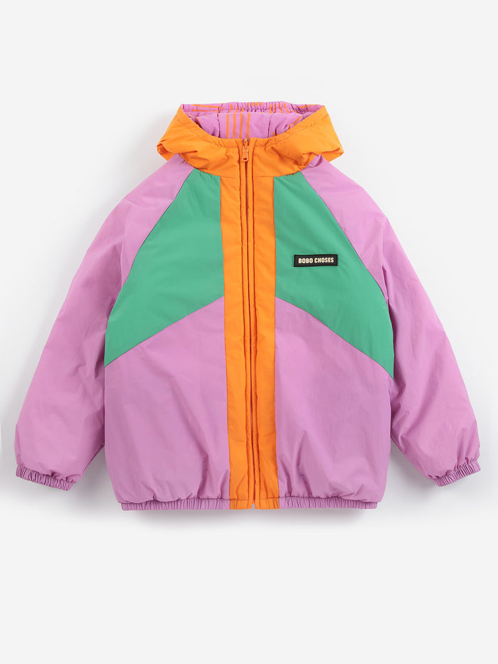 Bobo Choses | Jas | Almost Moiré all over reversible anorak | Fuchsia