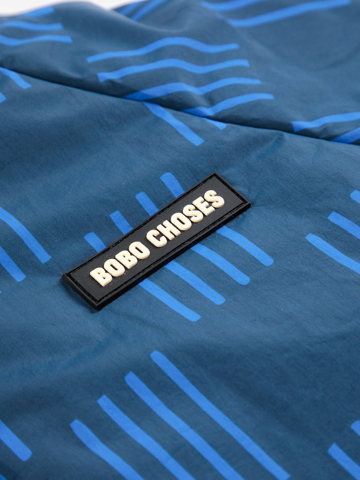 Bobo Choses | Jas | Almost Moiré all over reversible anorak | Navy Blue
