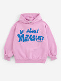 Bobo Choses | Sweater All About Monsters hoodie | Pink