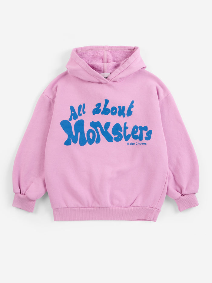 Bobo Choses | Sweater All About Monsters hoodie | Pink