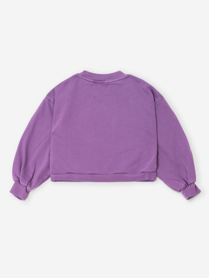 Bobo Choses | Sweater | Bobo Choses Bolder cropped sweatshirt | Purple
