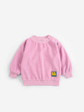 Bobo Choses | Sweater | Booo Bo Choses Tag velvet sweatshirt | Pink