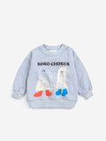 Bobo Choses | Sweater | Booty Ghosts sweatshirt | Light Blue