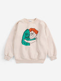 Bobo Choses | Sweater | Hug Hairy Monster sweatshirt | Beige