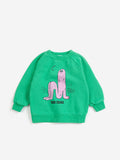 Bobo Choses | Sweater | Long Pinky Puff sweatshirt | Green