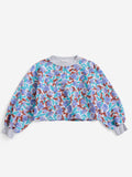 Bobo Choses | Sweater | Watercolor all over cropped sweatshirt | Lavender