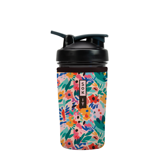 Sok-It BotlSok for Blender Style Bottle - Abstract Floral
