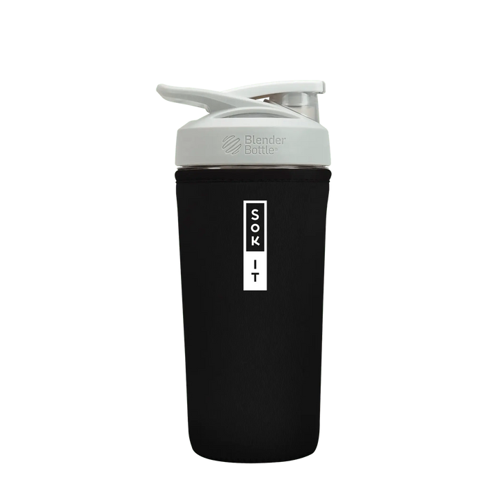 Sok-It BotlSok for Blender Style Bottle - Black 28oz 14.99 BotlSok-Classic Solid