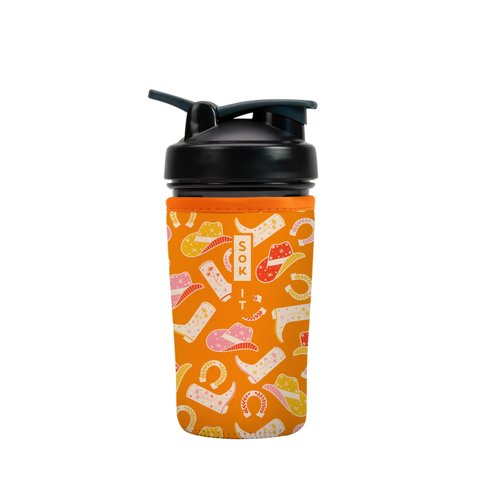 Sok-It BotlSok for Blender Style Bottle - Cowgirl Couture 24oz-Blender-Bottle 12.99 BotlSok-Evergreen