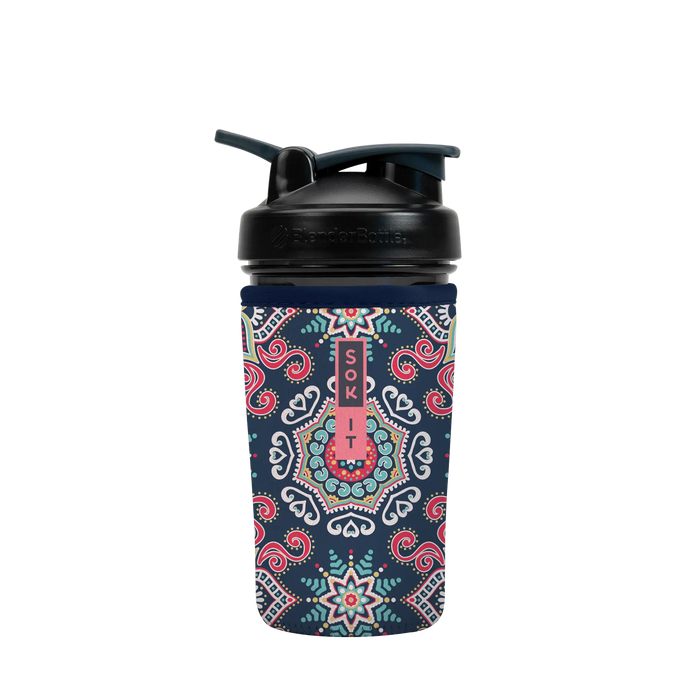 Sok-It BotlSok for Blender Style Bottle - Floral Burst 24oz 6.49 BotlSok-Bohemian