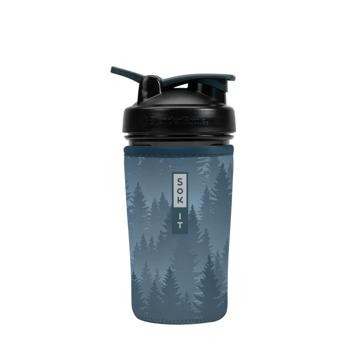 Sok-It BotlSok for Blender Style Bottle - Foggy Woods   BotlSok-Evergreen