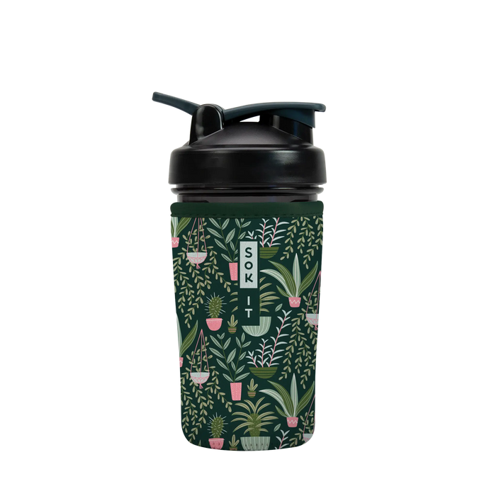 Sok-It BotlSok for Blender Style Bottle - Green Living 24oz-Blender-Bottle 12.99 BotlSok-Evergreen