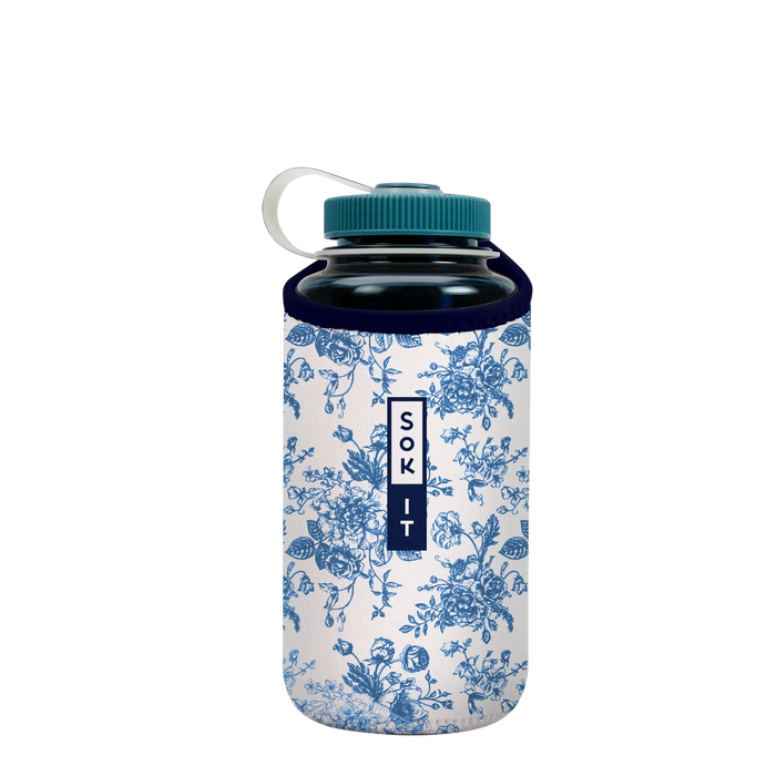 Sok-It BotlSok for Nalgene Style Bottle - Like Fine China   BotlSok-Spring Holiday