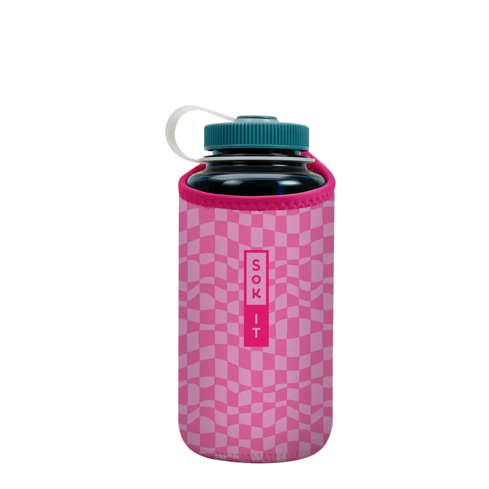 Sok-It BotlSok for Nalgene Style Bottle - Pink Grand Prix   BotlSok-Evergreen