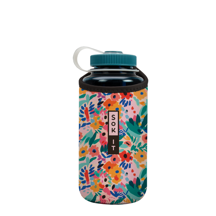 Sok-It BotlSok for Nalgene Style Bottles - Abstract Floral