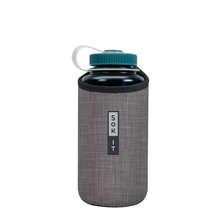 Sok-It BotlSok for Nalgene Style Bottles - Anthracite   BotlSok-Classic Solid