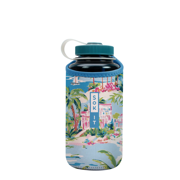 Sok-It BotlSok for Nalgene Style Bottles - Beachside Bliss   BotlSok-Summer Holiday