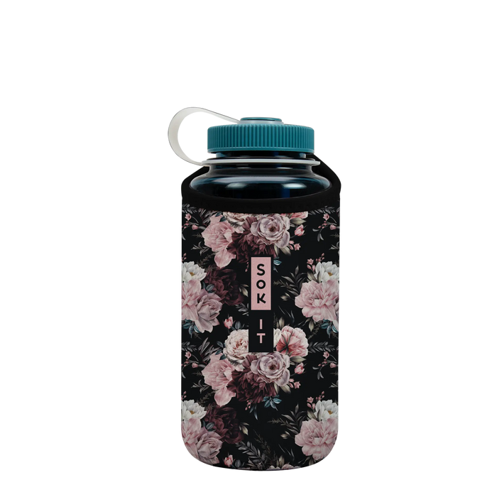 Sok-It BotlSok for Nalgene Style Bottles - Bloom at Night   BotlSok-Evergreen