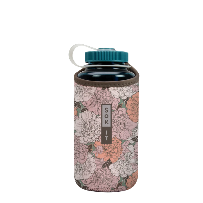 Sok-It BotlSok for Nalgene Style Bottles - Carnations   BotlSok-Evergreen