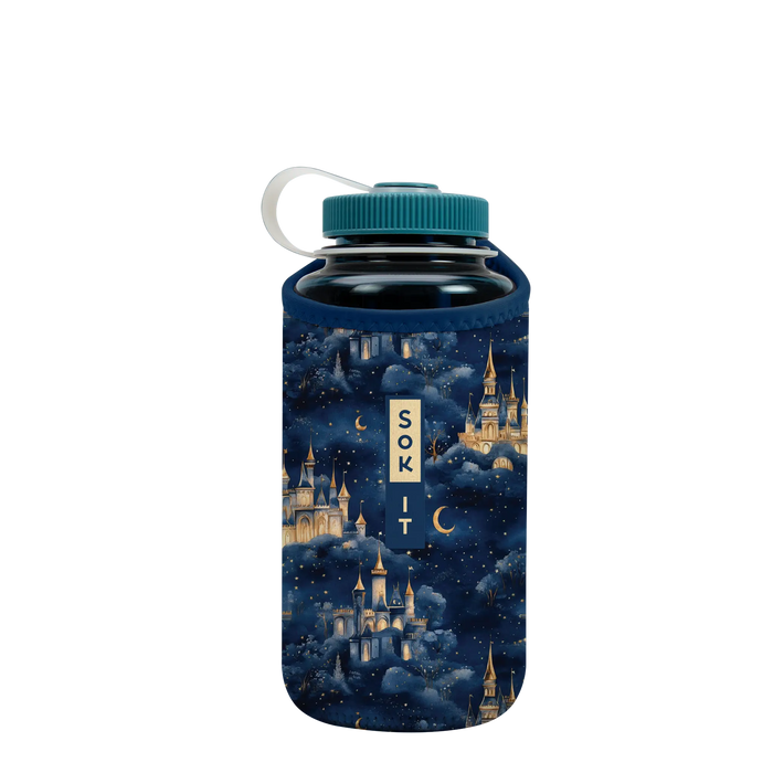 Sok-It BotlSok for Nalgene Style Bottles - Castle in the Sky   BotlSok-Halloween Holiday