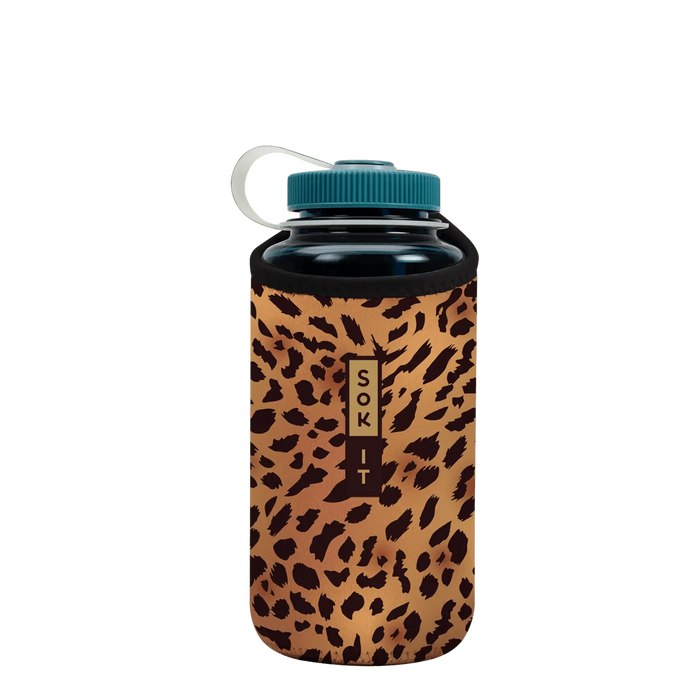 Sok-It BotlSok for Nalgene Style Bottles - Classic Leopard   BotlSok-Animal Prints