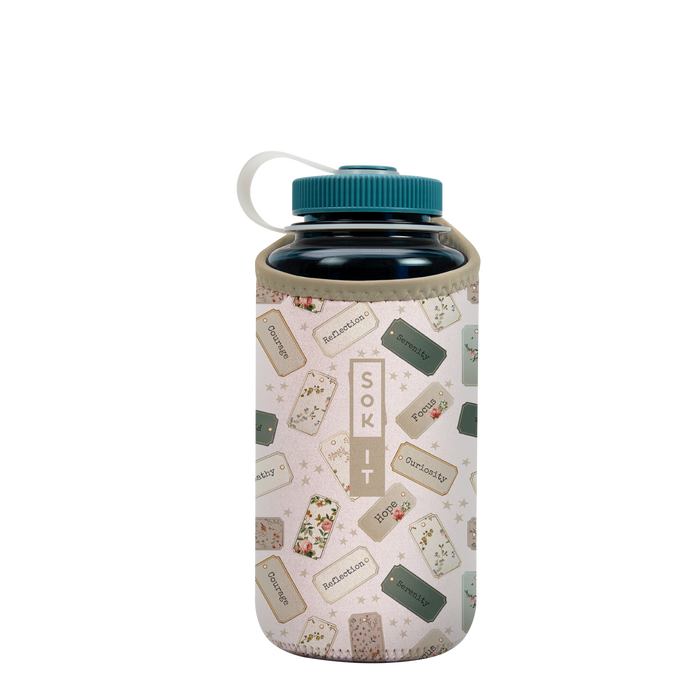 Sok-It BotlSok for Nalgene Style Bottles - Daily Intentions