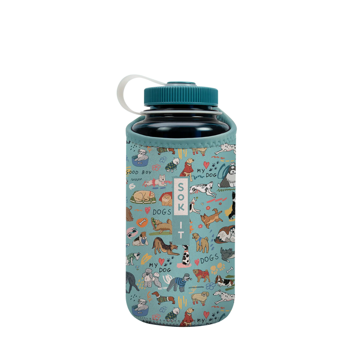 Sok-It BotlSok for Nalgene Style Bottles - Dog Days Forever   BotlSok-Evergreen