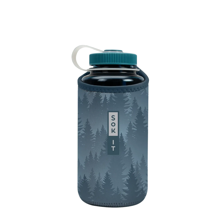 Sok-It BotlSok for Nalgene Style Bottles - Foggy Woods   BotlSok-Evergreen