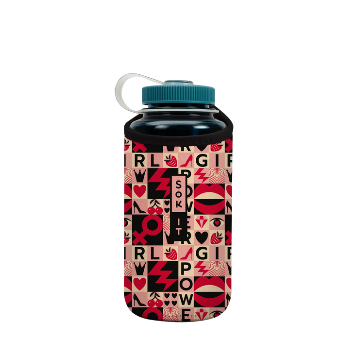 Sok-It BotlSok for Nalgene Style Bottles - Girl Power   BotlSok-Novelty