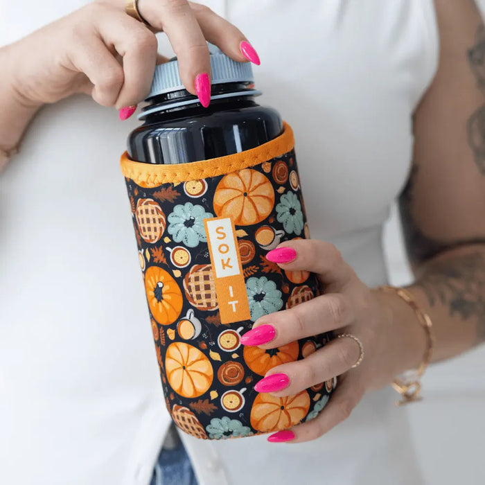 Sok-It BotlSok for Nalgene Style Bottles - Give Thanks   BotlSok-Fall Holiday